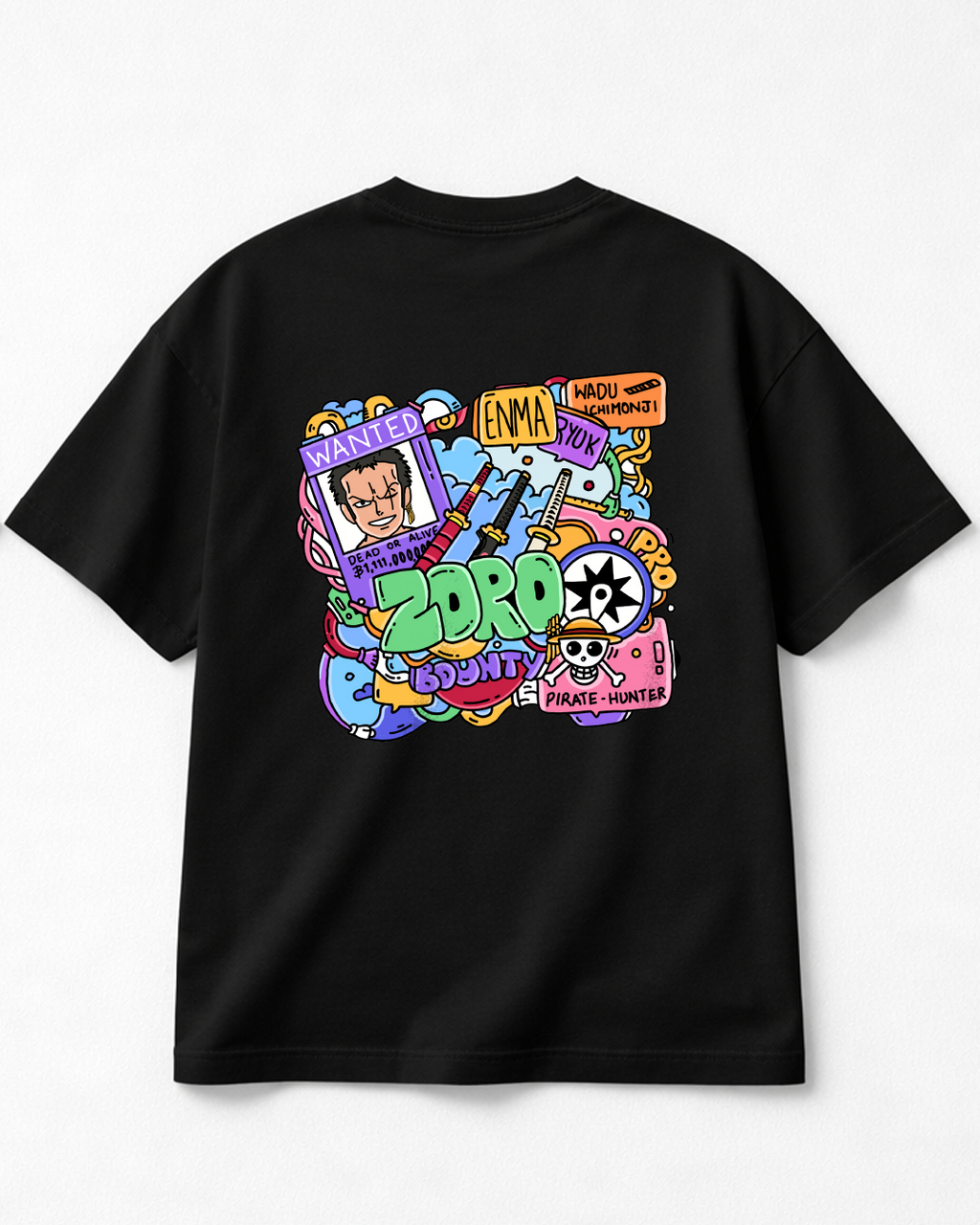 Zoro - Oversized Black T-Shirt