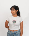 Serene Wings - Baby Fit White T-Shirt