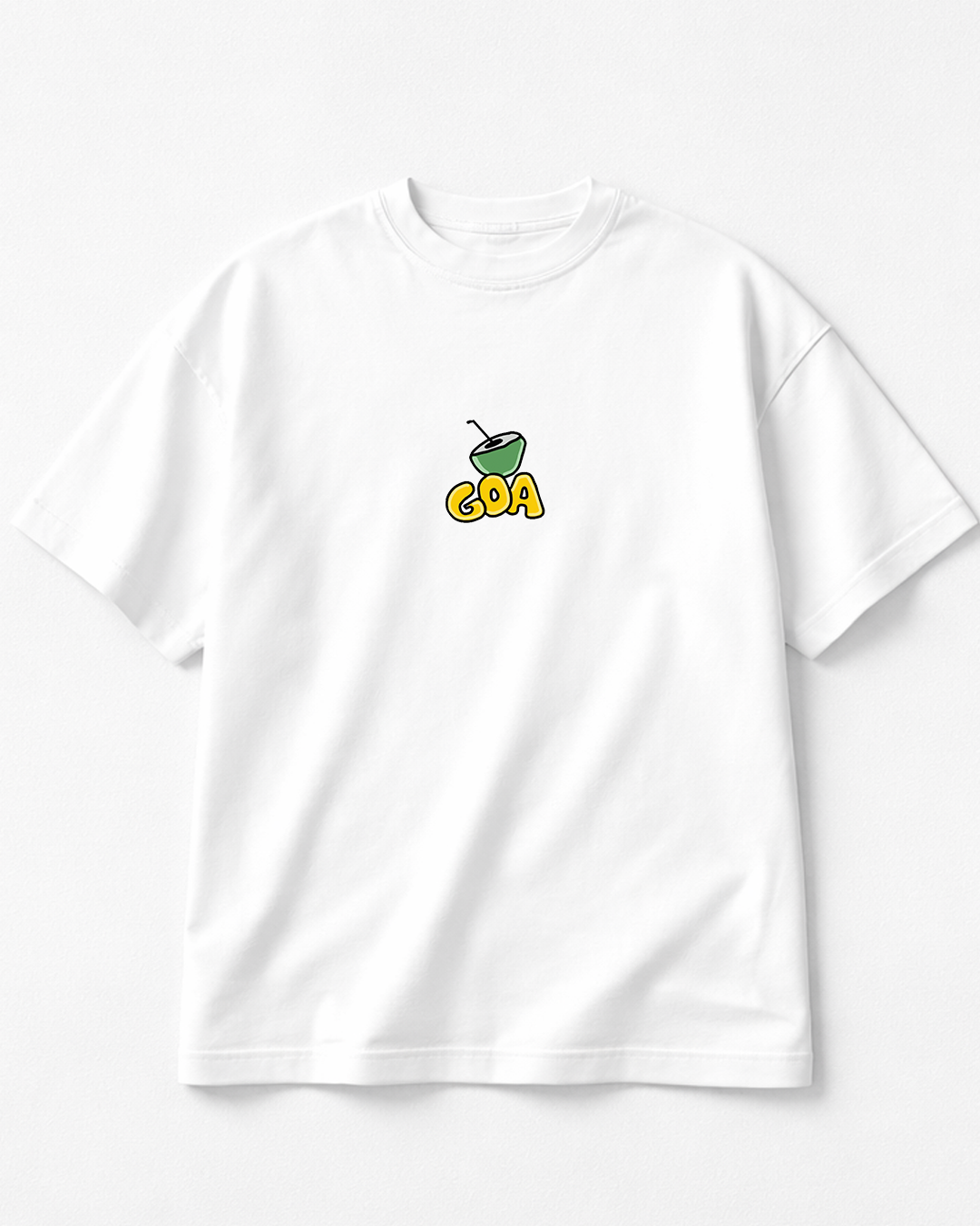 Goa - Oversized White T-Shirt