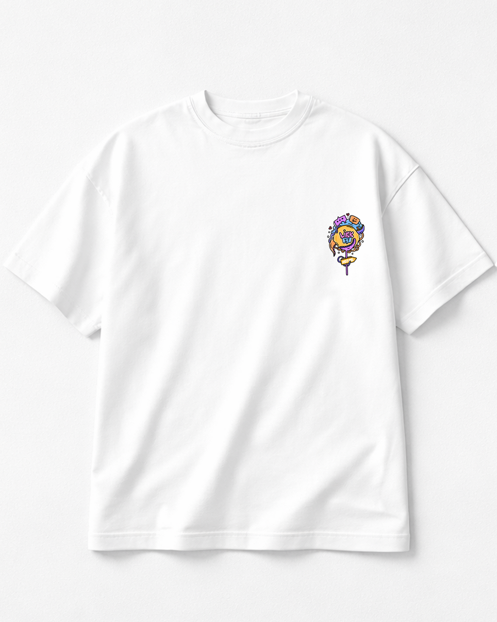 Lick It - Oversized White T-Shirt