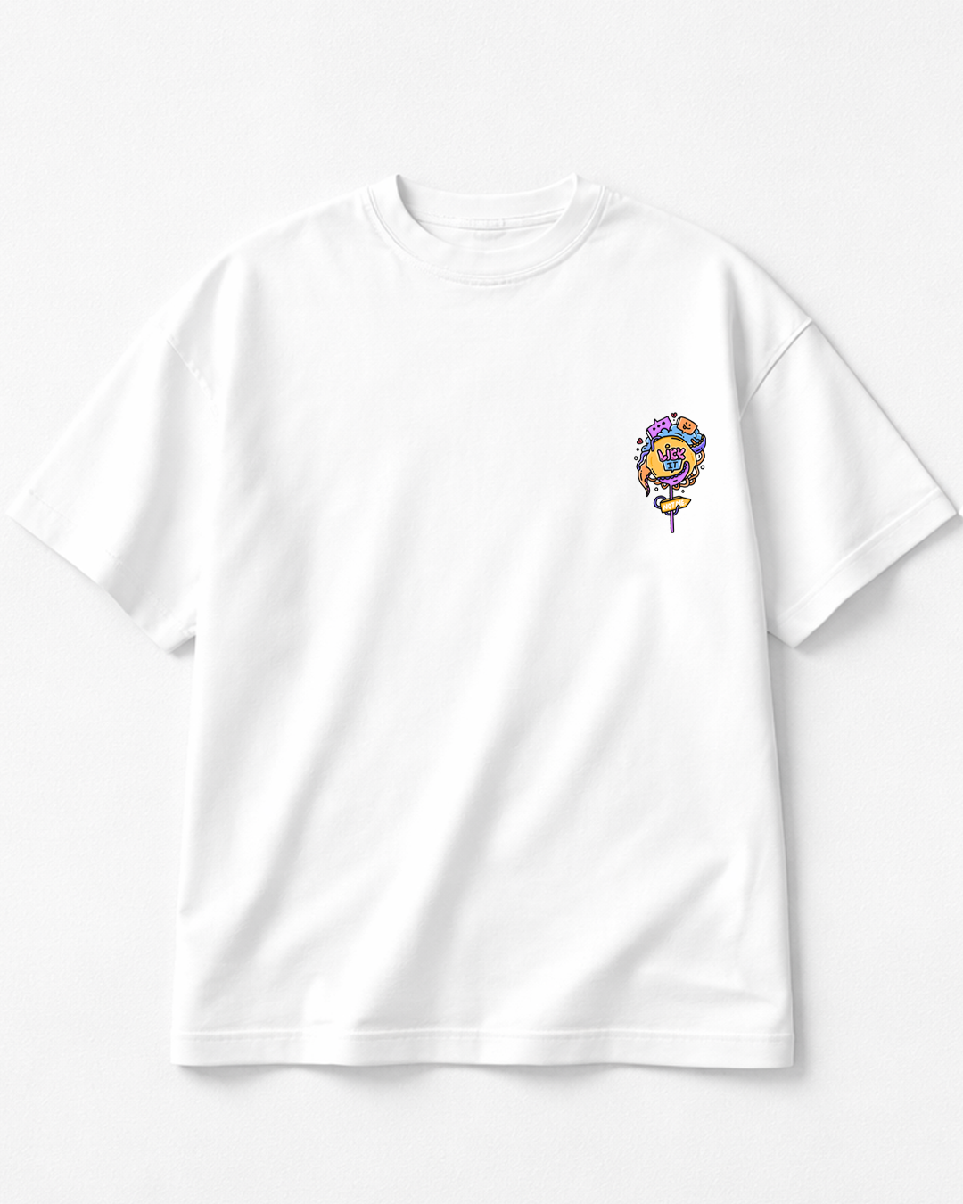Lick It - Oversized White T-Shirt