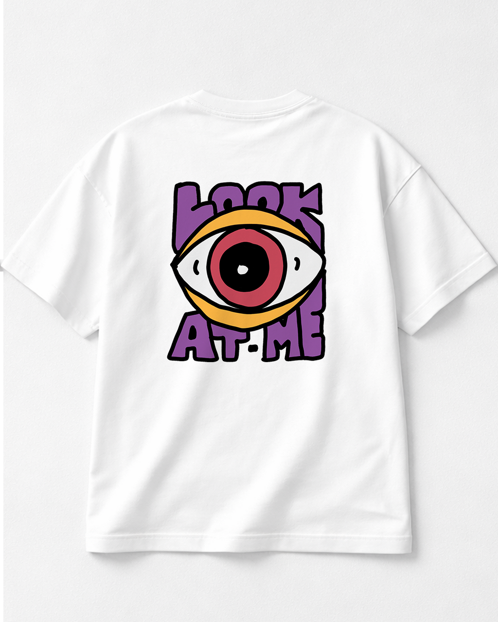 Look at me - Oversized White T-Shirt