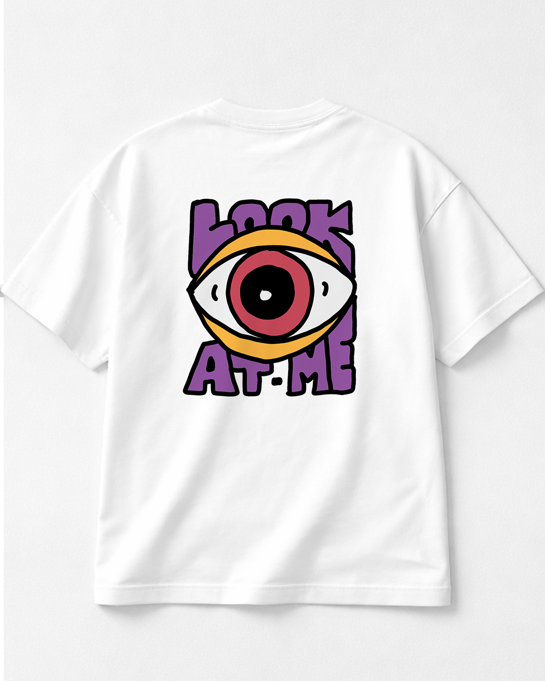 Look at me - Oversized White T-Shirt