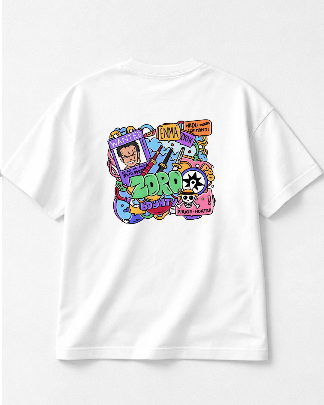 Zoro - Oversized White T-Shirt