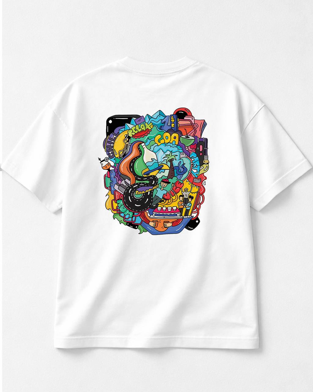 Goa - Oversized White T-Shirt