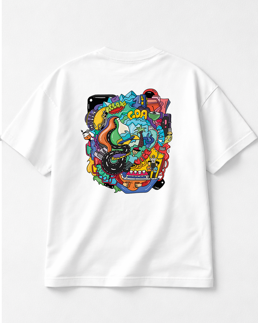 Goa - Oversized White T-Shirt