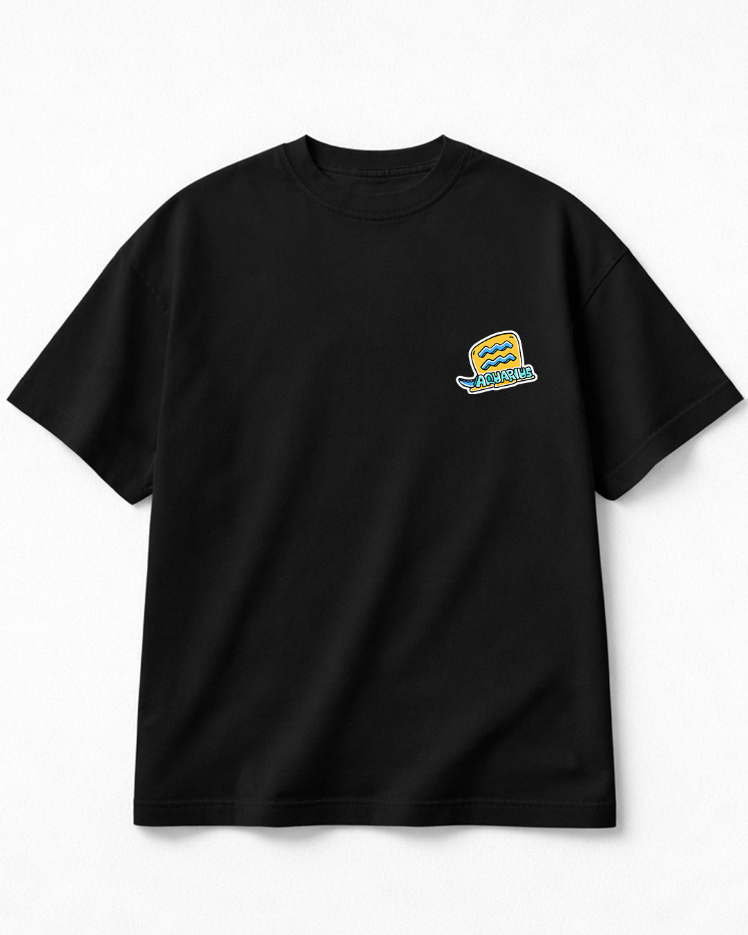 Astro Love - Oversized Black T-Shirt
