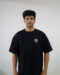 Astro Love - Oversized Black T-Shirt