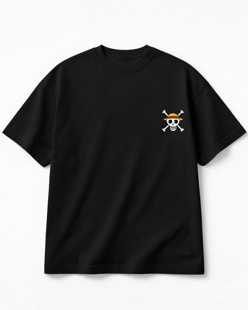 One Piece - Oversized Black T-Shirt