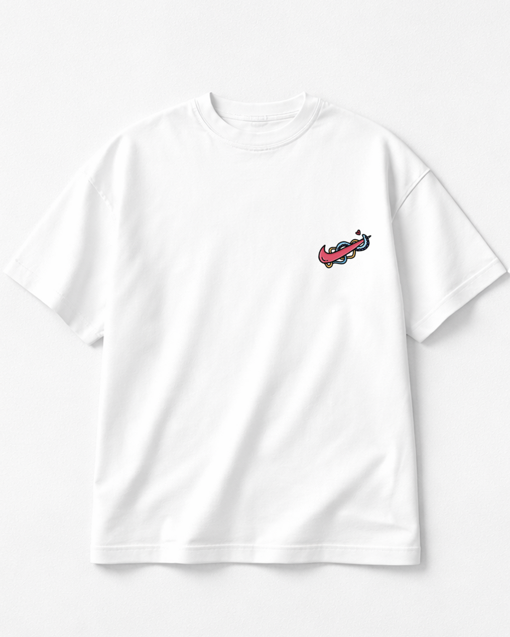 Sneaker - Oversized White T-Shirt