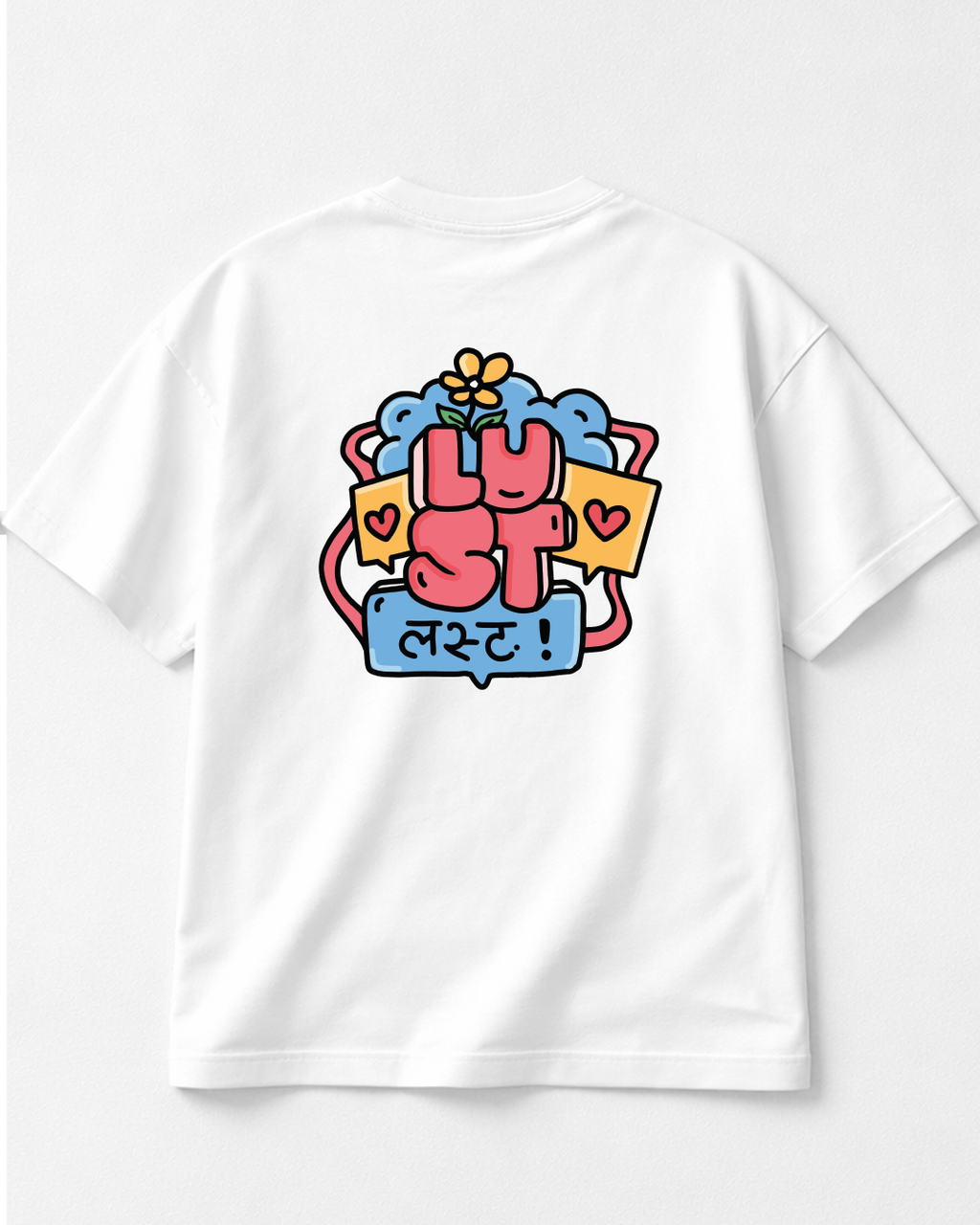 Lust - Oversized White T-Shirt