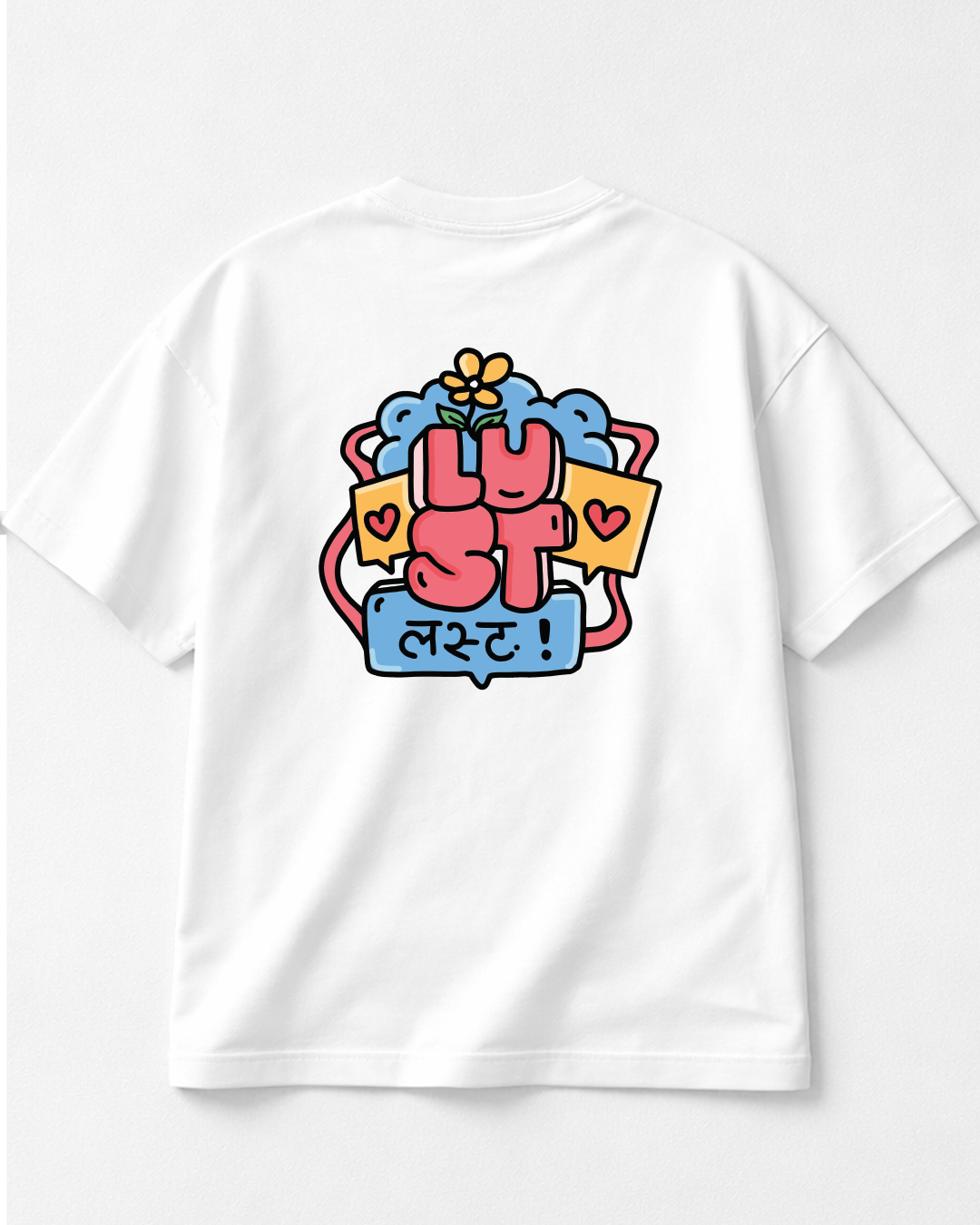 Lust - Oversized White T-Shirt