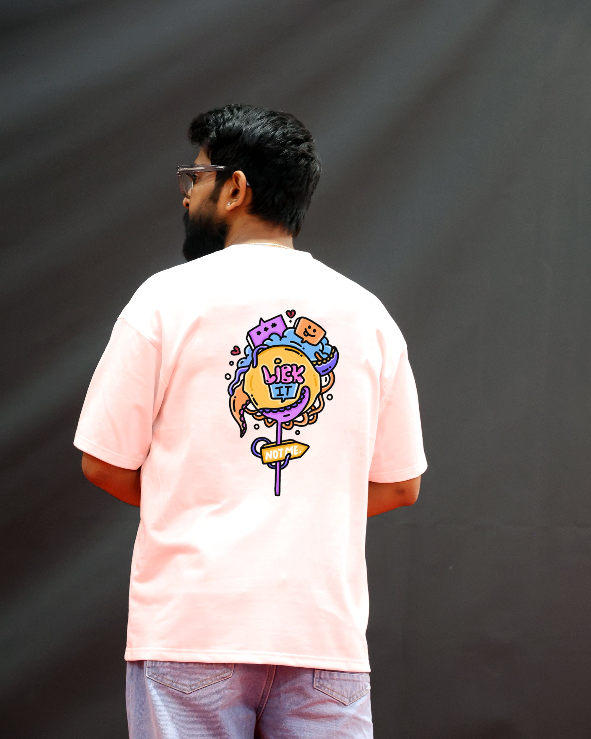 Lick It - Oversized White T-Shirt