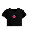 Lips - Baby Fit Black T-Shirt