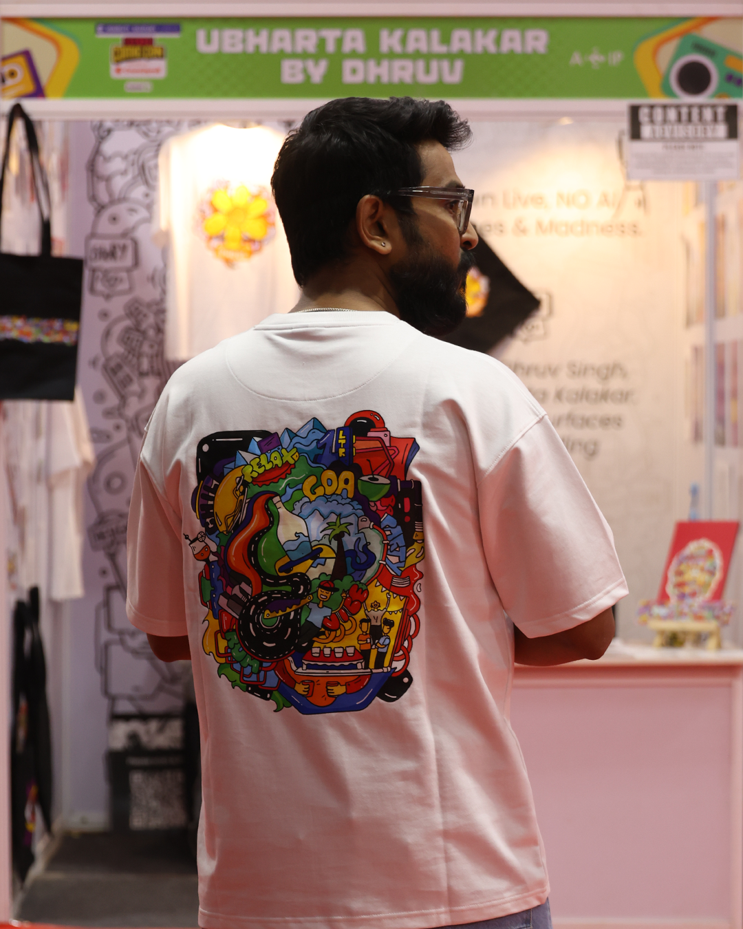 Goa - Oversized White T-Shirt