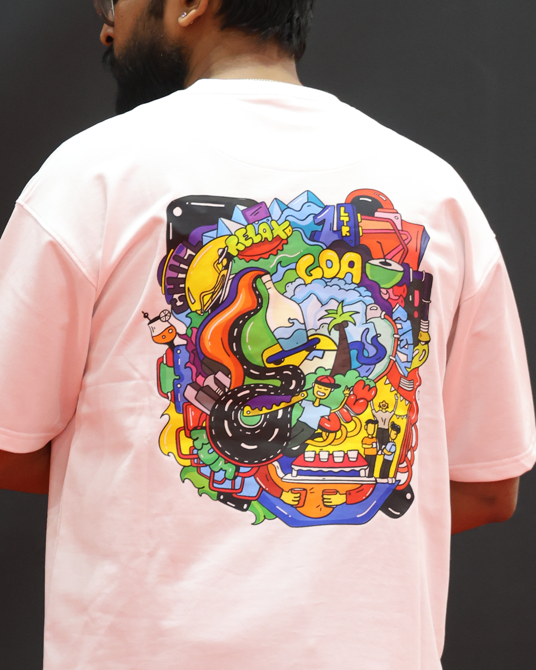 Goa - Oversized White T-Shirt