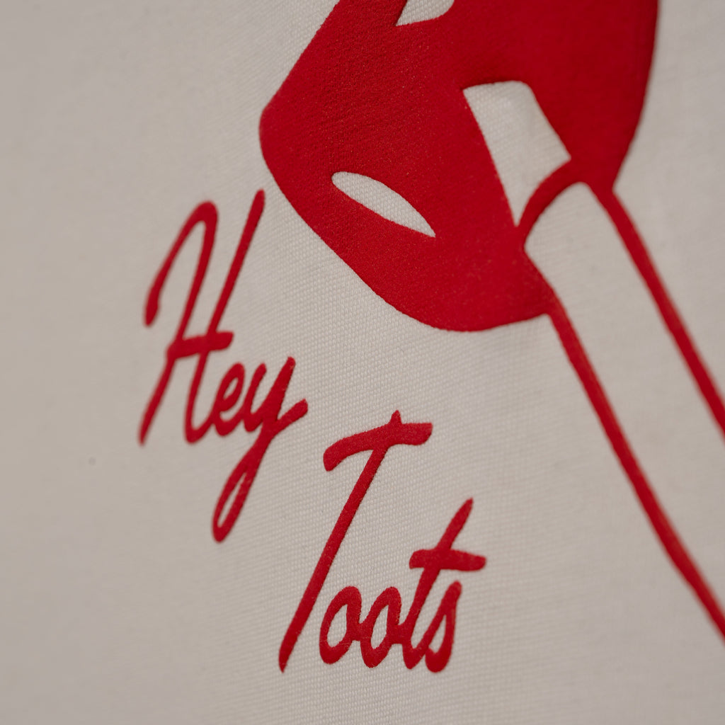 Hey Toots - Oversized Ivory T-Shirt
