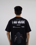 I AM MUSIC - Playboi Carti  Oversized Black T-Shirt