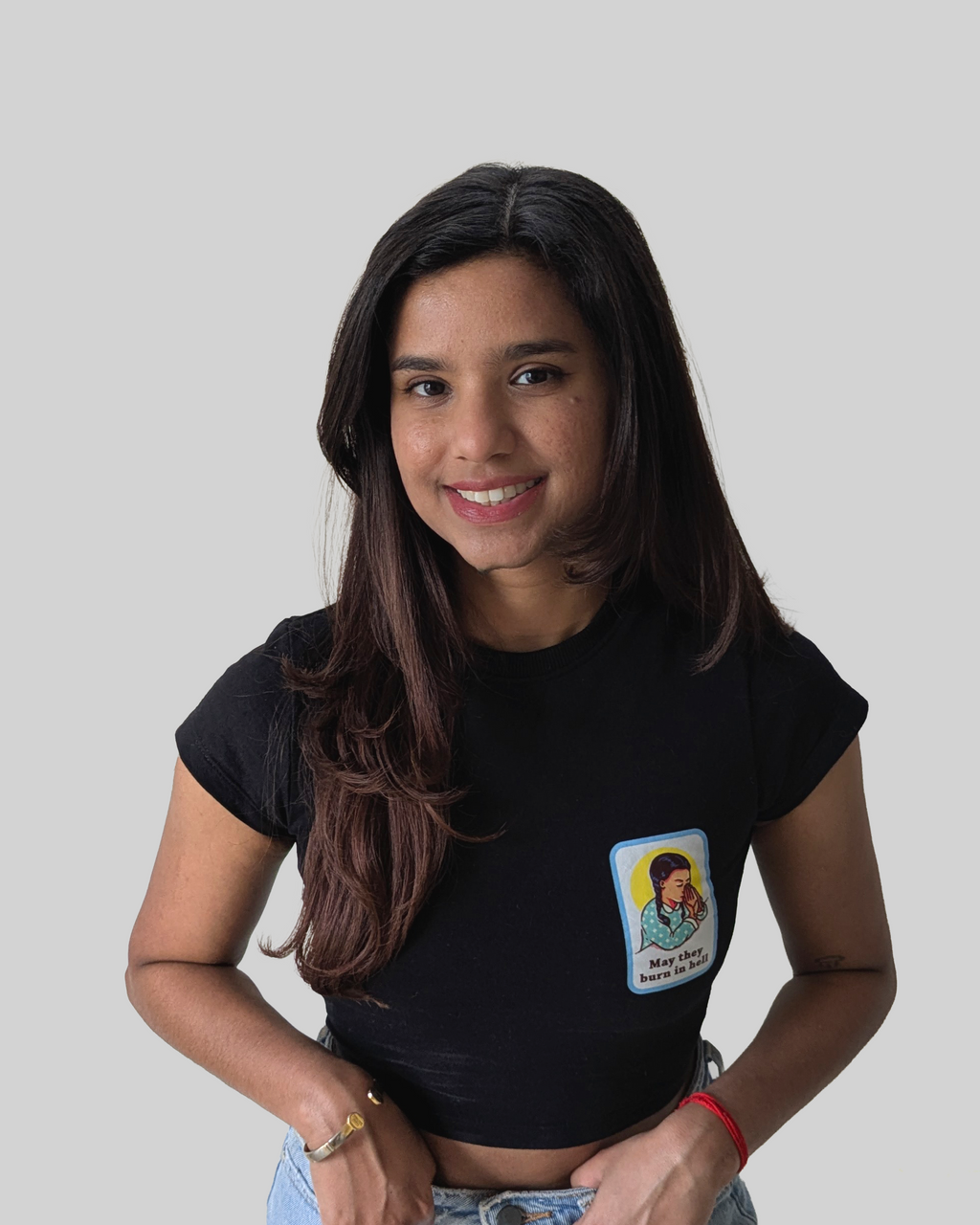 Burn in Hell - Baby Fit Black T-Shirt