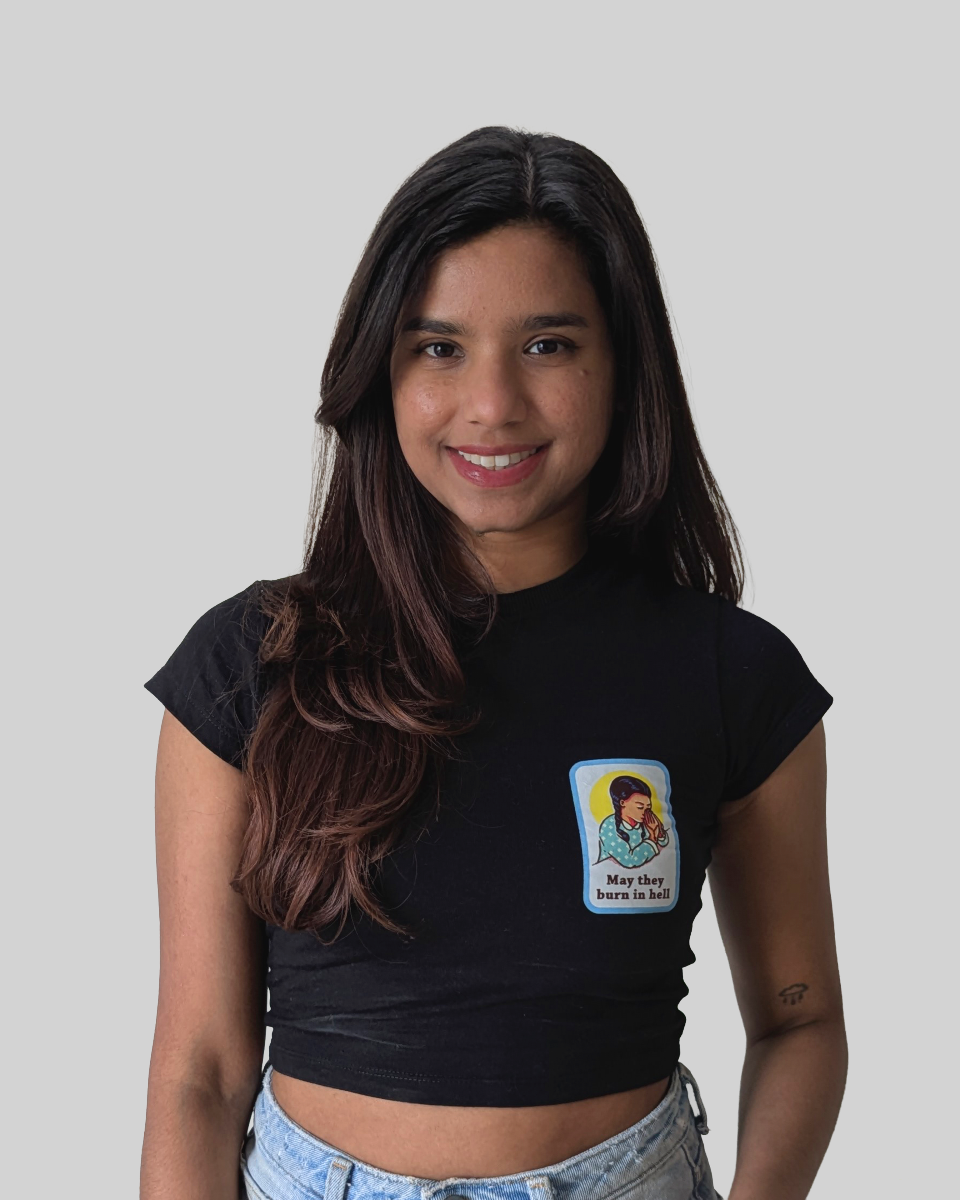 Burn in Hell - Baby Fit Black T-Shirt