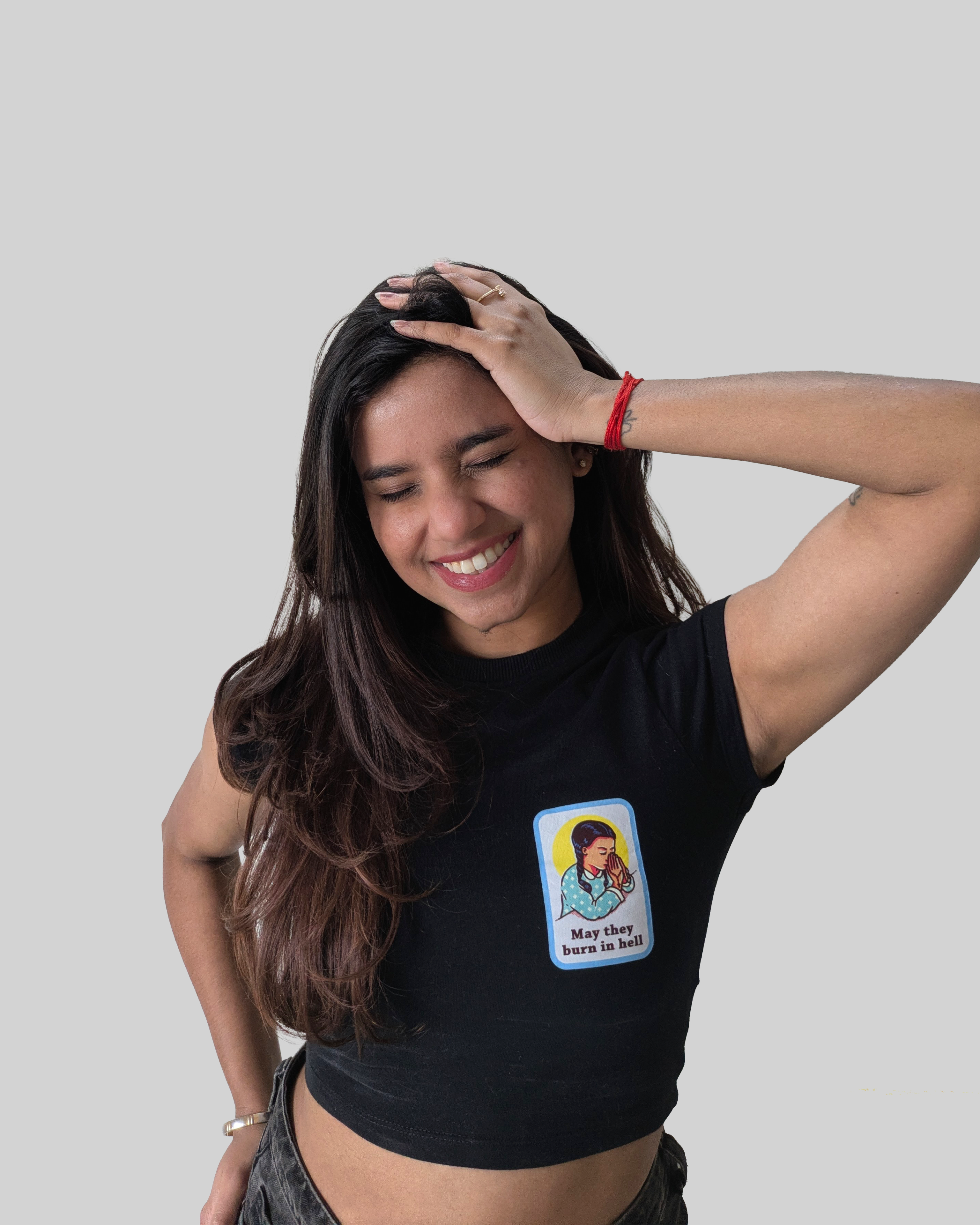 Burn in Hell - Baby Fit Black T-Shirt