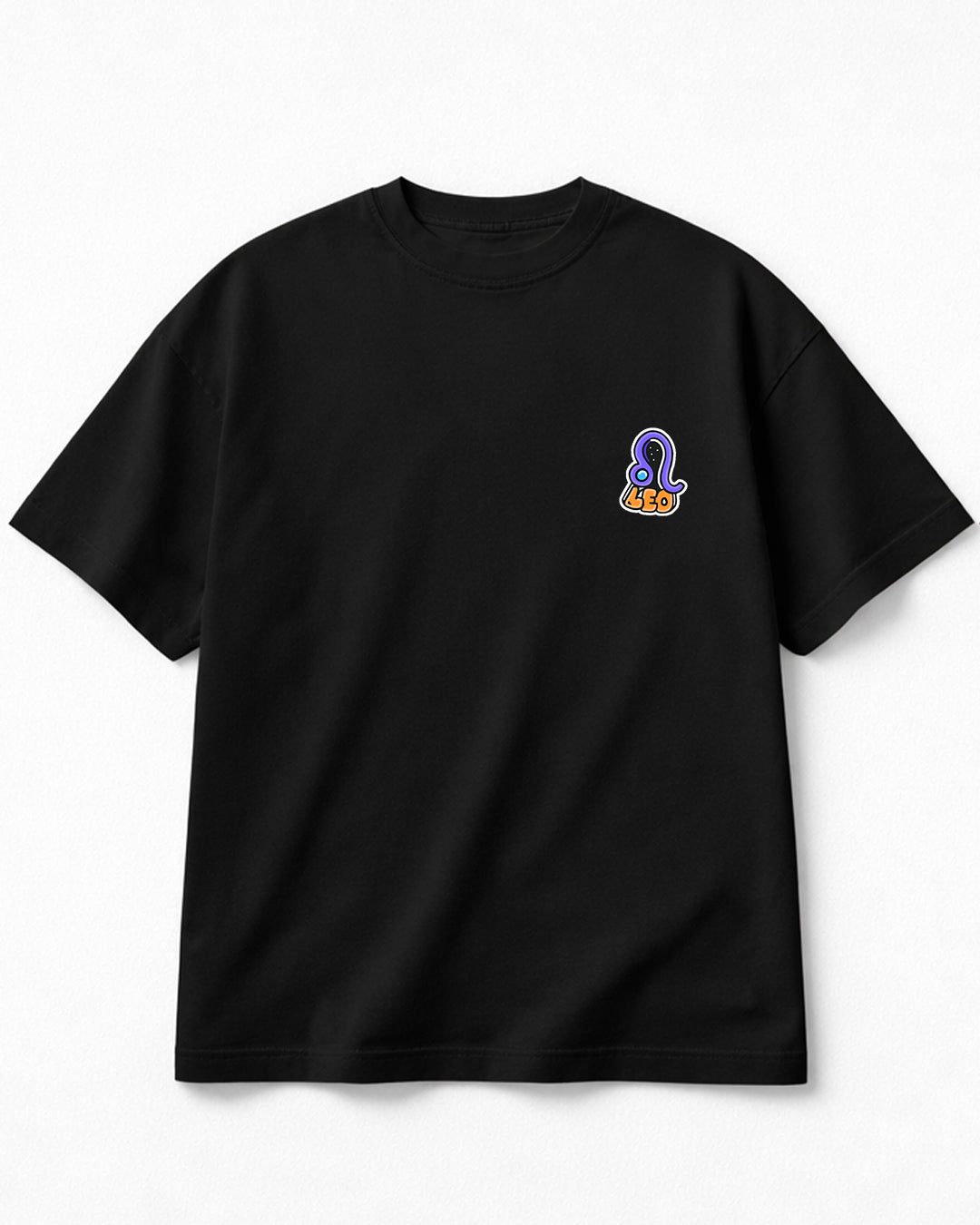 Astro Love - Oversized Black T-Shirt