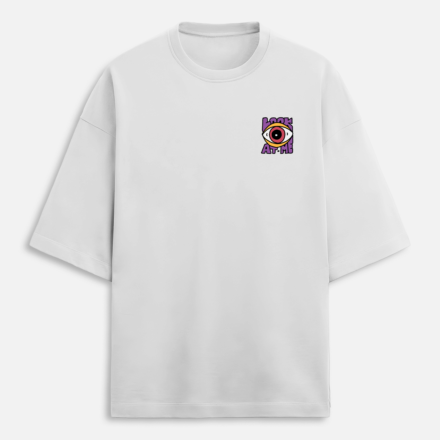 Look at me - Oversized White T-Shirt