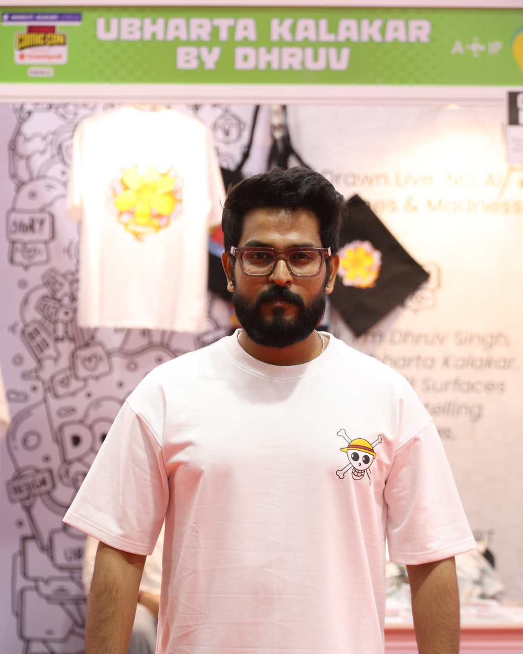 One Piece - Oversized White T-Shirt