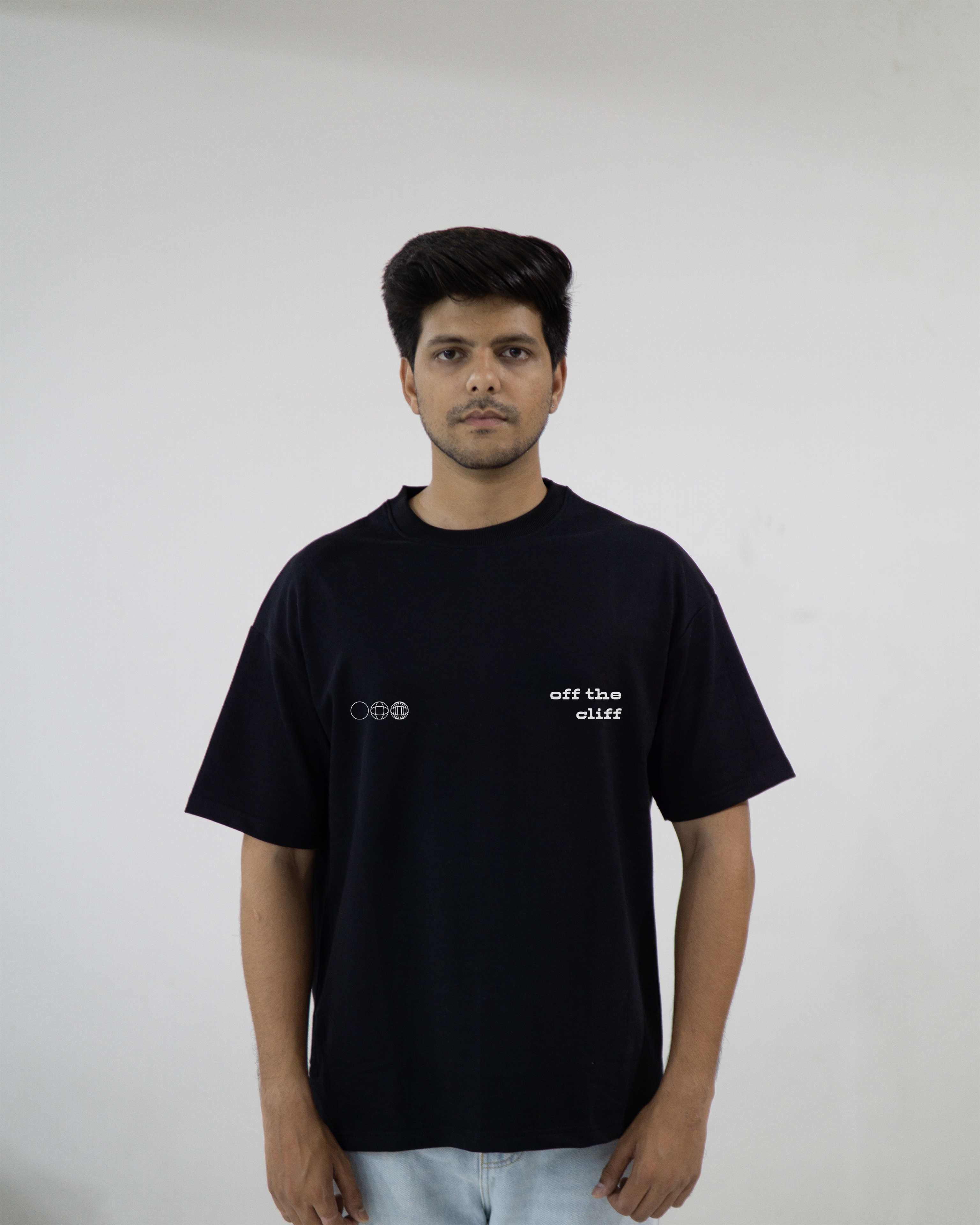 Off The Cliff Merch One - Heavy Weight Oversized Black T-Shirt