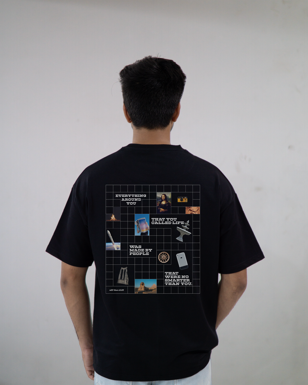 Off The Cliff Merch One - Heavy Weight Oversized Black T-Shirt