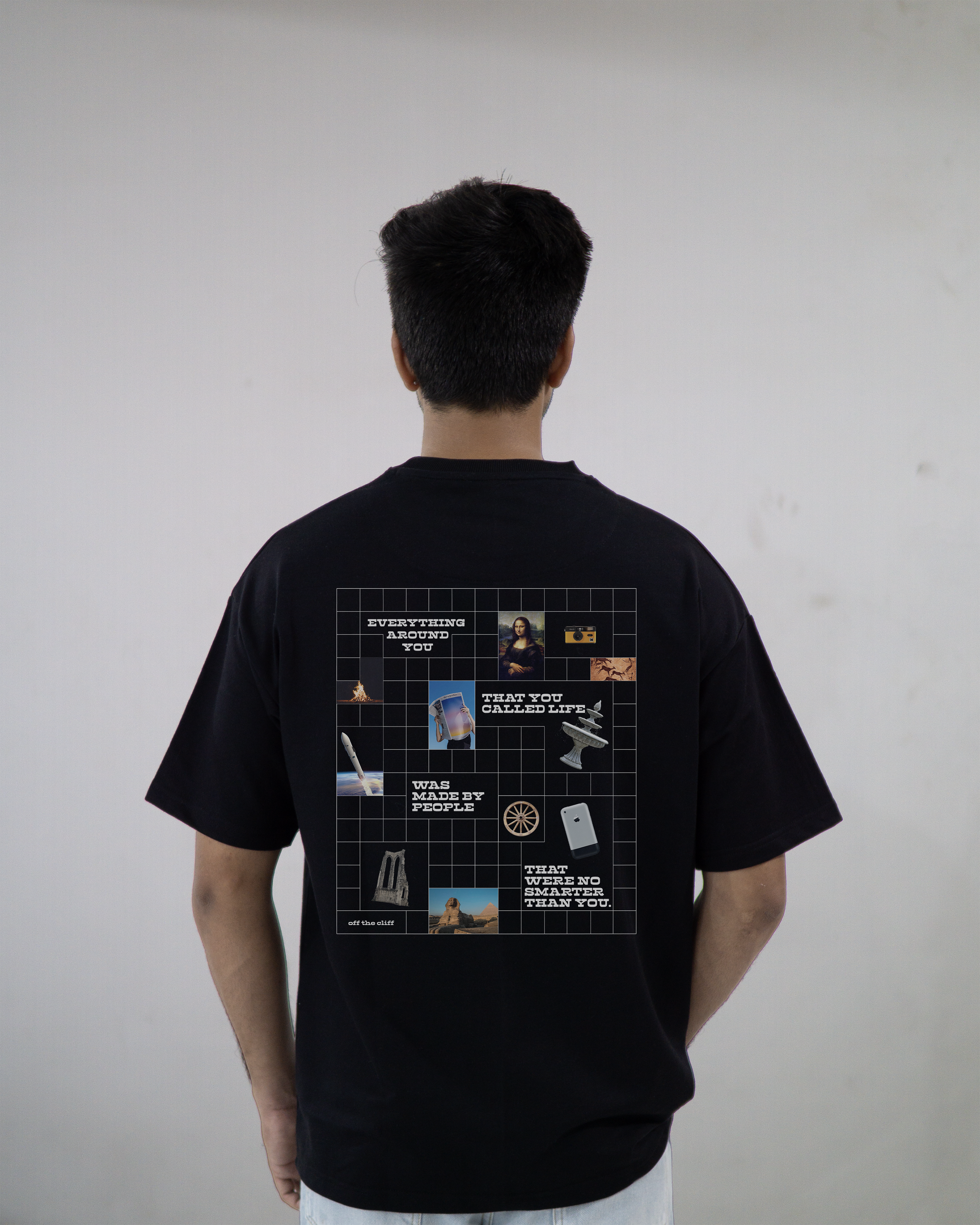 Off The Cliff Merch One - Heavy Weight Oversized Black T-Shirt