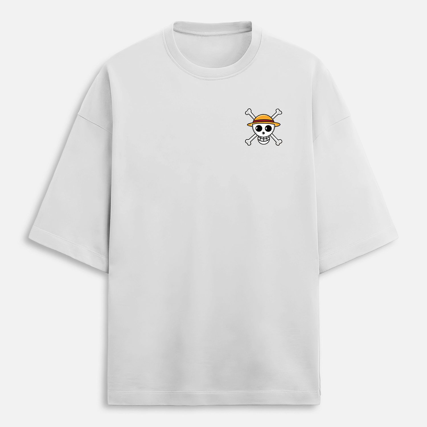 One Piece - Oversized White T-Shirt