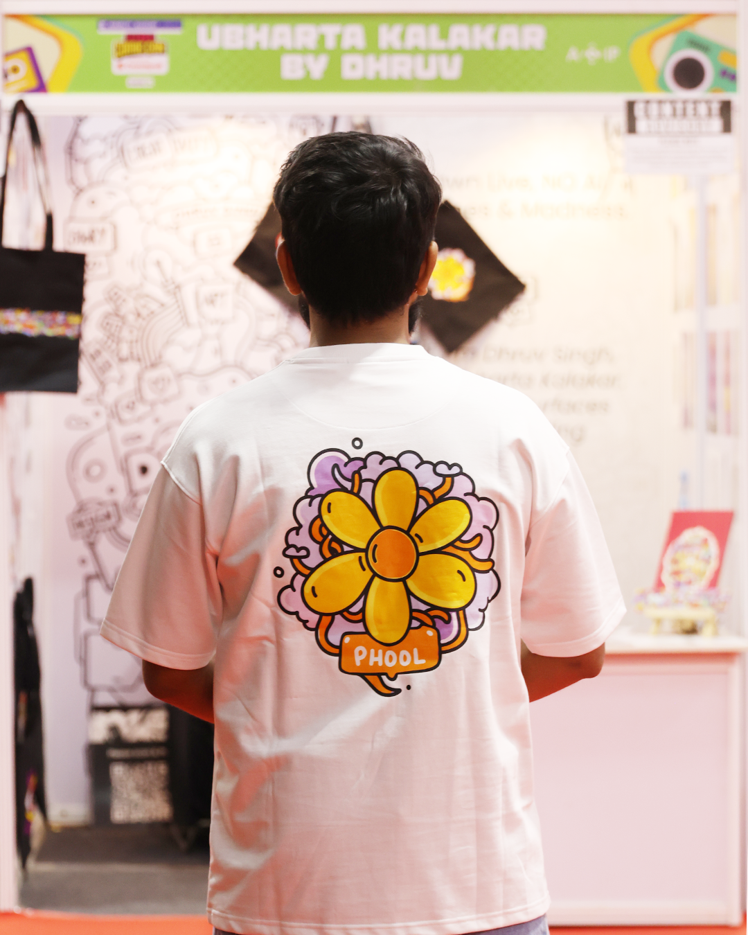 Phool - Oversized White T-Shirt