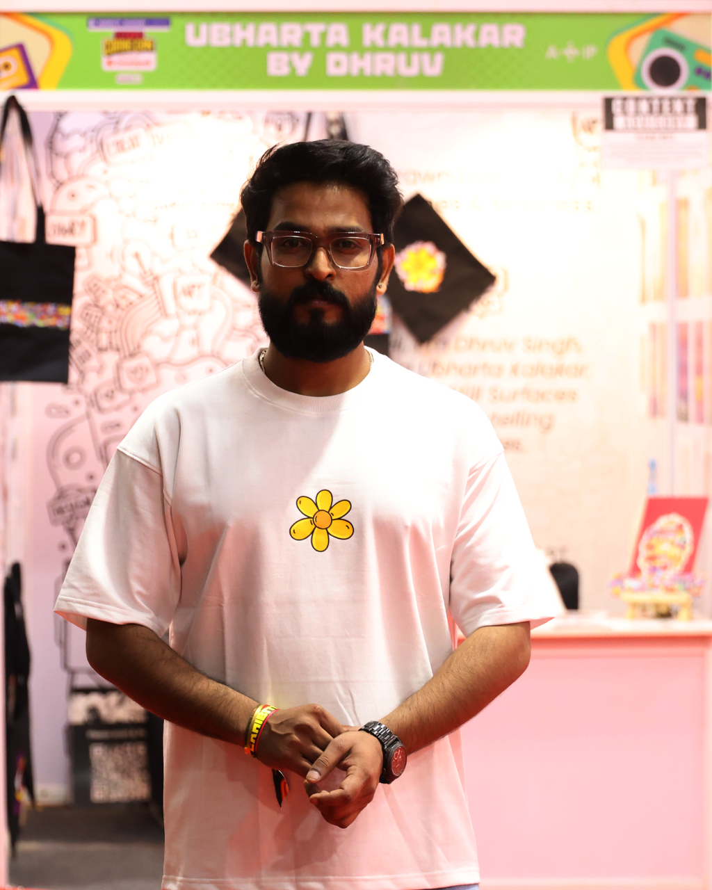 Phool - Oversized White T-Shirt