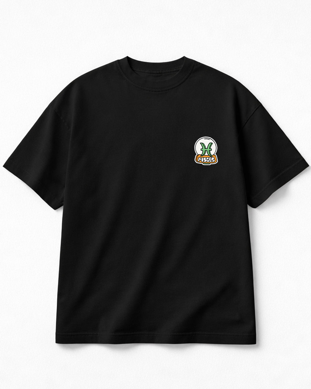 Astro Love - Oversized Black T-Shirt