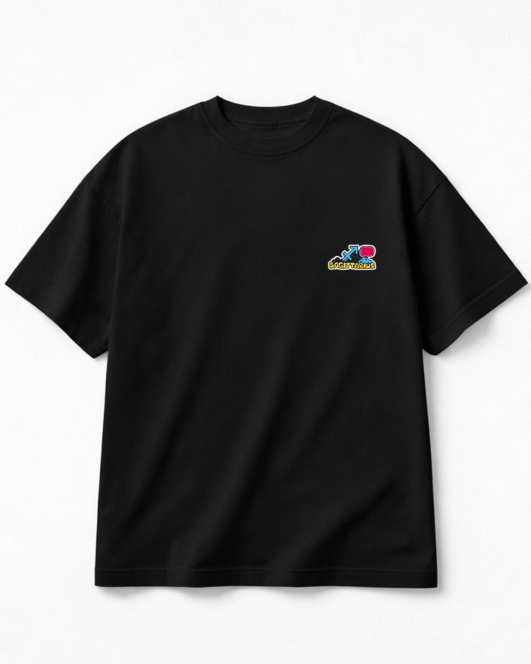 Astro Love - Oversized Black T-Shirt